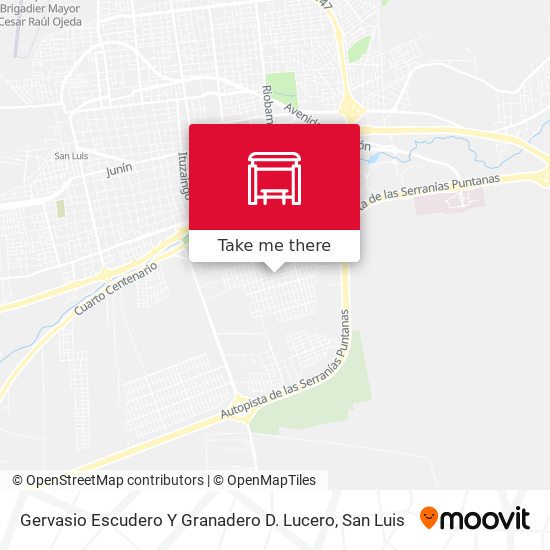 Gervasio Escudero Y Granadero D. Lucero map
