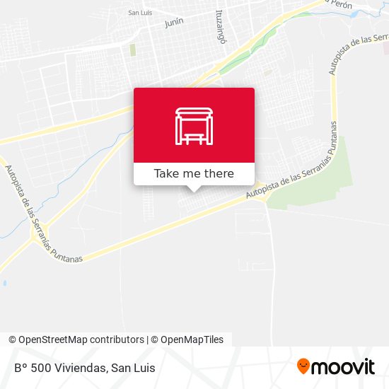 Mapa de Bº 500 Viviendas