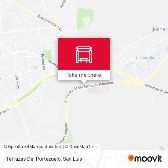 Terrazas Del Portezuelo map