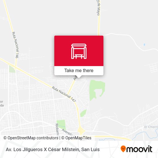 Av. Los Jilgueros X César Milstein map