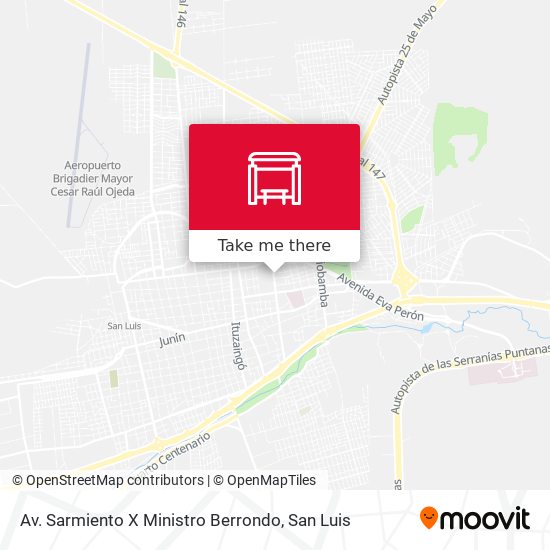 Mapa de Av. Sarmiento X Ministro Berrondo
