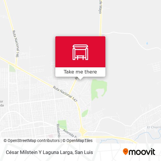 Mapa de César Milstein Y Laguna Larga