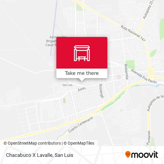Mapa de Chacabuco X Lavalle