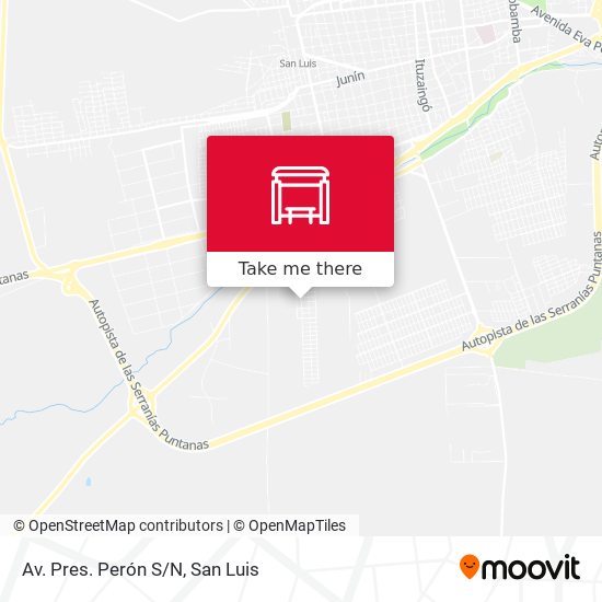 Av. Pres. Perón S/N map