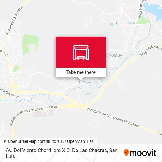 Av. Del Viento Chorrillero X C. De Las Chacras map