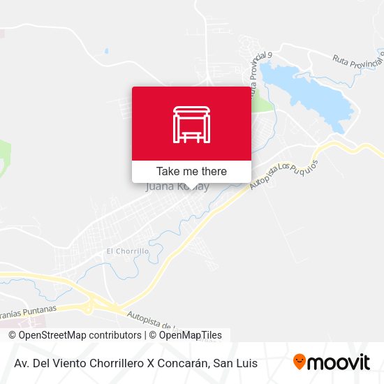 Mapa de Av. Del Viento Chorrillero X Concarán