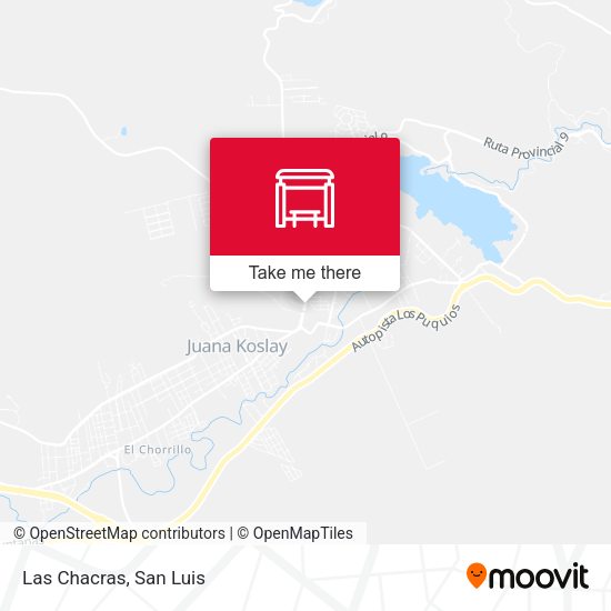Las Chacras map