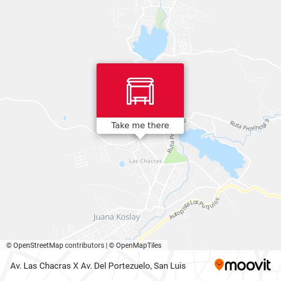 Mapa de Av. Las Chacras X Av. Del Portezuelo