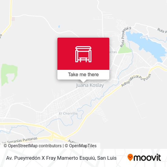 Av. Pueyrredón X Fray Mamerto Esquiú map