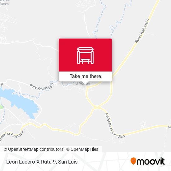 León Lucero X Ruta 9 map
