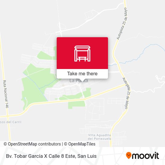 Bv. Tobar García X Calle 8 Este map