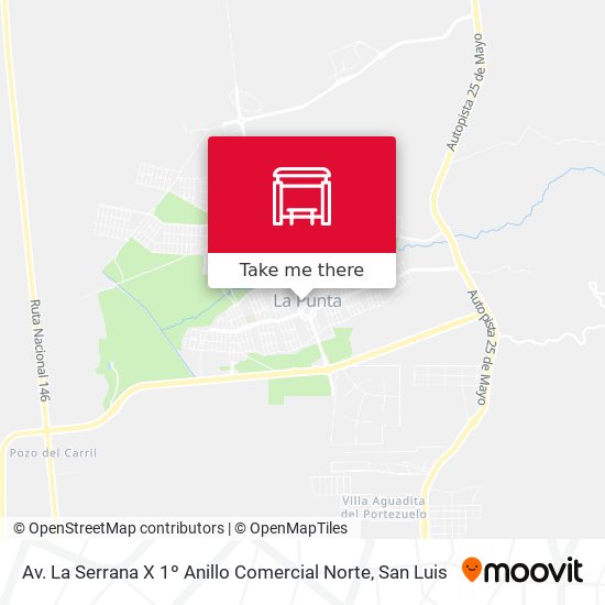 Av. La Serrana X 1º Anillo Comercial Norte map