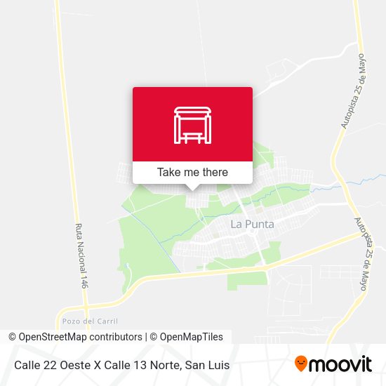 Calle 22 Oeste X Calle 13 Norte map