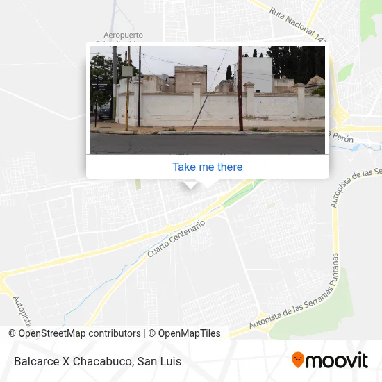 Balcarce X Chacabuco map