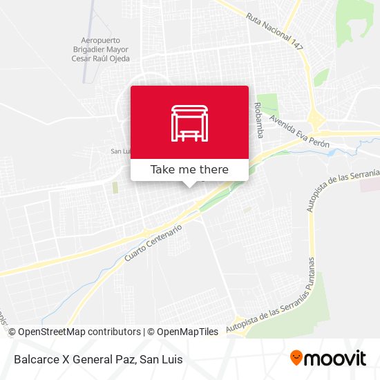 Balcarce X General Paz map