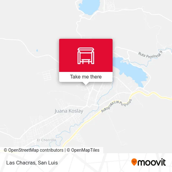 Mapa de Las Chacras