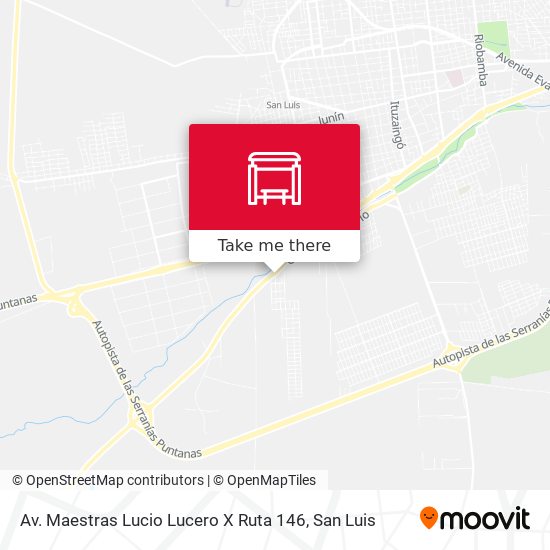 Av. Maestras Lucio Lucero X Ruta 146 map