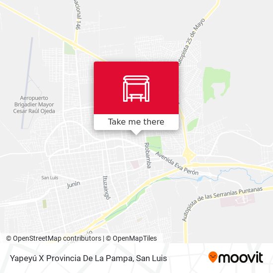 Yapeyú X Provincia De La Pampa map