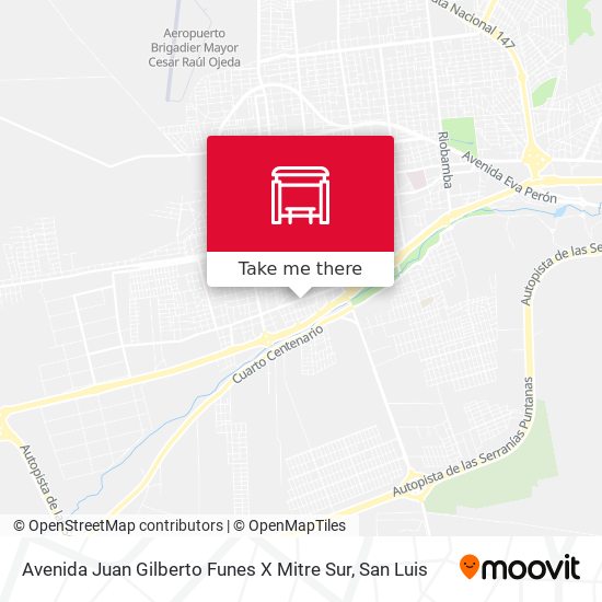 Avenida Juan Gilberto Funes X Mitre Sur map