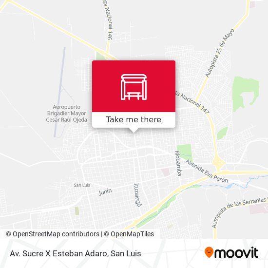 Av. Sucre X Esteban Adaro map