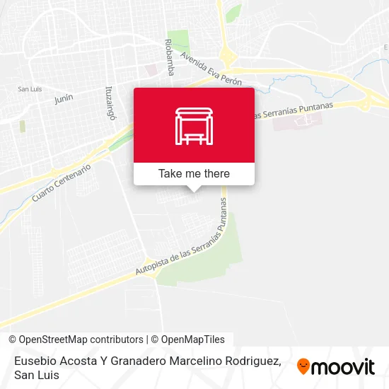 Mapa de Eusebio Acosta Y Granadero Marcelino Rodriguez