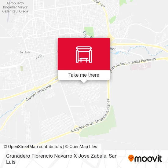 Mapa de Granadero Florencio Navarro X Jose Zabala