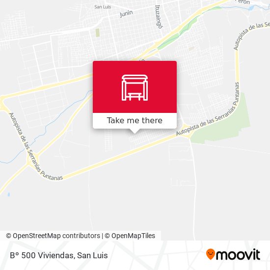 Mapa de Bº 500 Viviendas