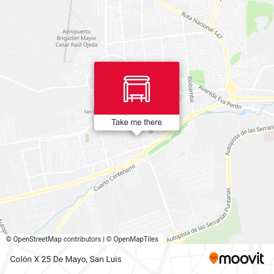Colón X 25 De Mayo map