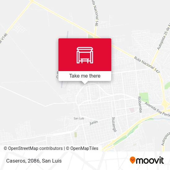 Caseros, 2086 map