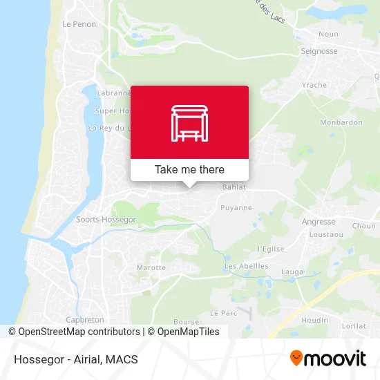 Hossegor - Airial map