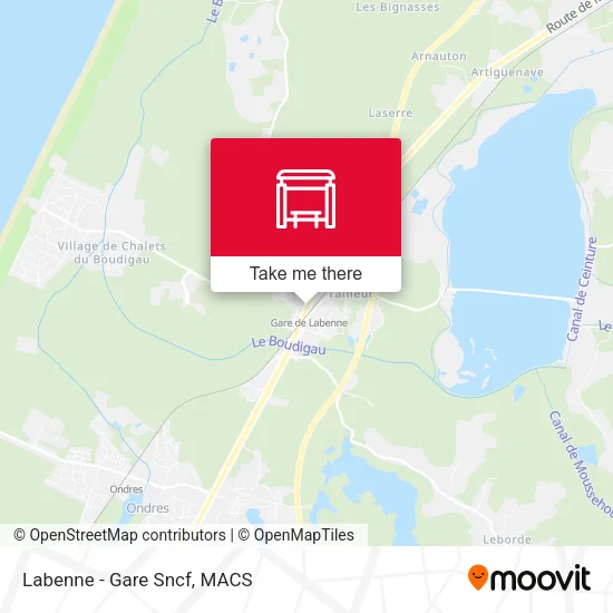 Labenne - Gare Sncf map