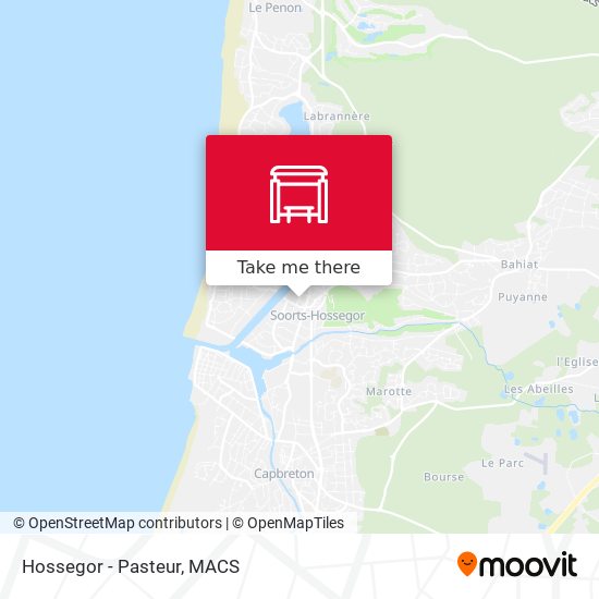 Hossegor - Pasteur map