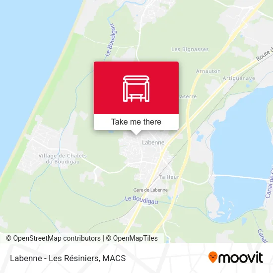 Labenne - Les Résiniers map