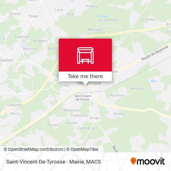 Saint-Vincent-De-Tyrosse - Mairie map