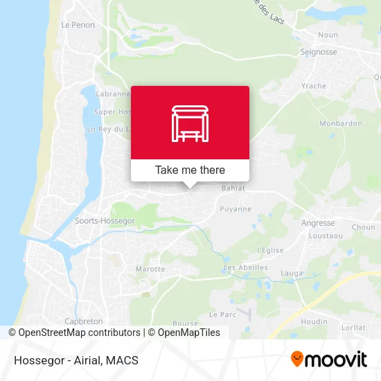 Hossegor - Airial map