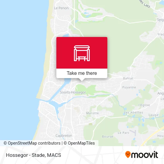 Hossegor - Stade map