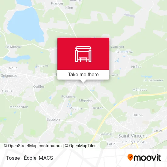 Tosse - École map