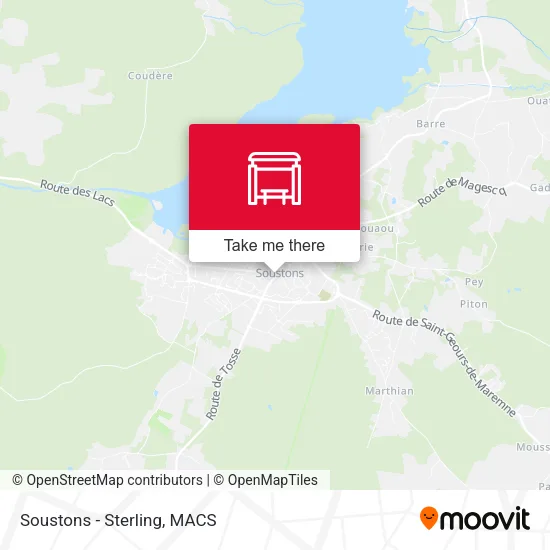 Soustons - Sterling map