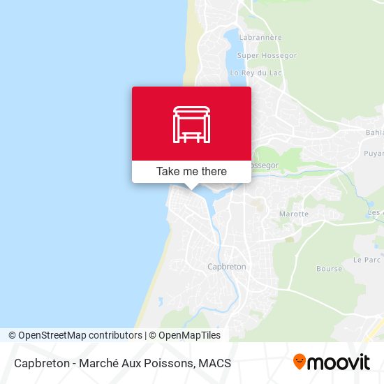 Capbreton - Marché Aux Poissons map