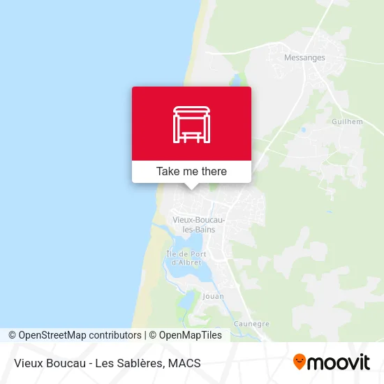 Vieux Boucau - Les Sablères map