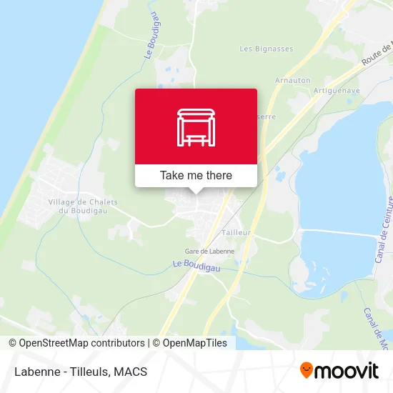 Labenne - Tilleuls map