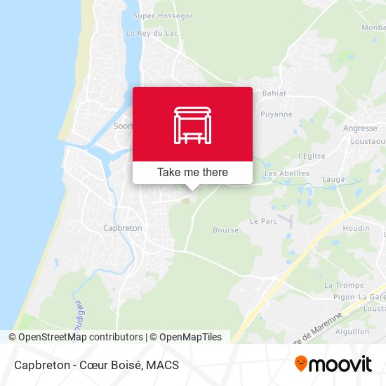 Capbreton - Cœur Boisé map