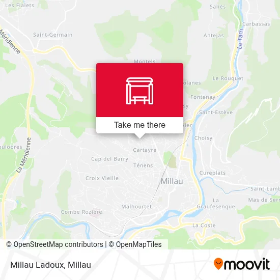 Millau Ladoux map