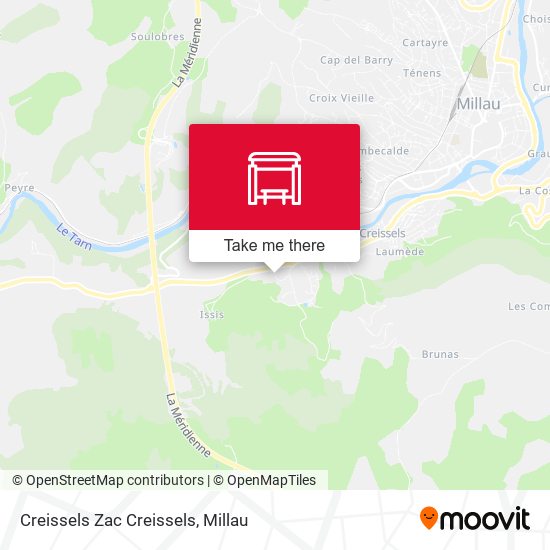 Creissels Zac Creissels map