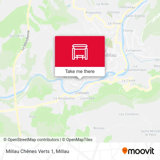 Millau Chênes Verts 1 map