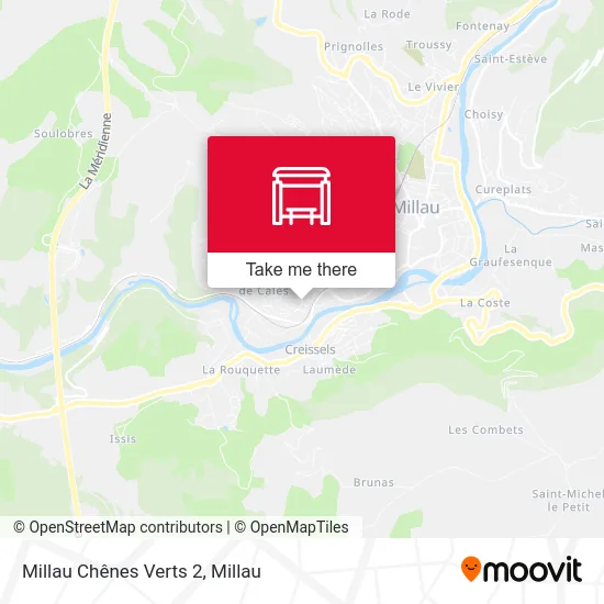 Millau Chênes Verts 2 map