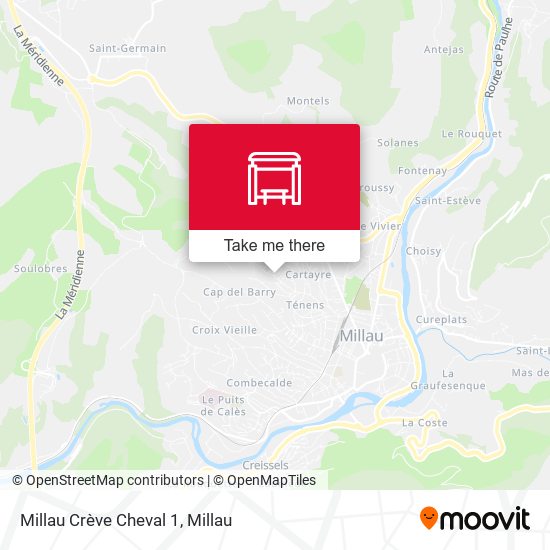 Millau Crève Cheval 1 map