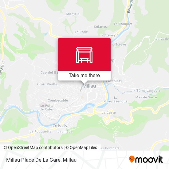 Millau Place De La Gare map