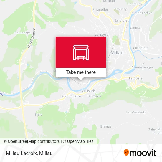 Millau Lacroix map