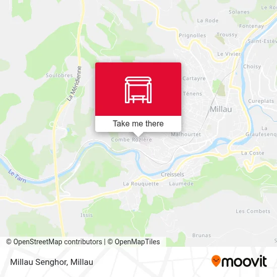 Millau Senghor map